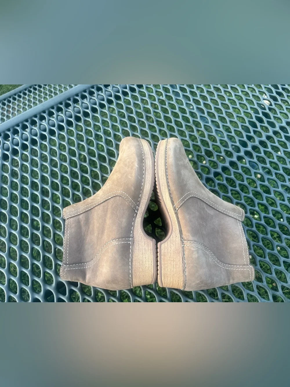 Dansko Barbara Ankle Boots Womens EU 39 US 8.5-9 Taupe Leather Zip
